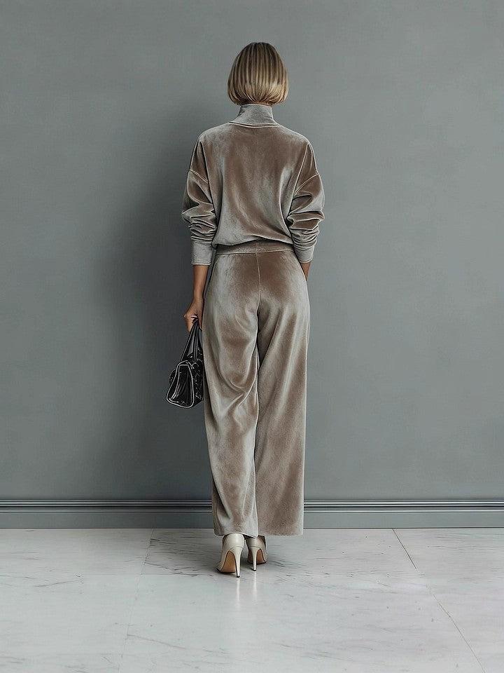 Élan Velours™ | Velvet Lounge Two-Piece Set