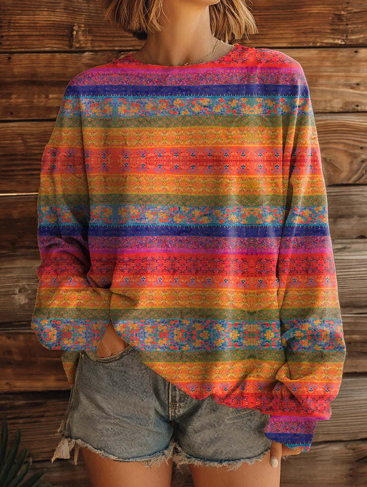 RETRO WESTERN STIJL SWEATSHIRT