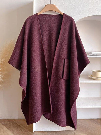 Hela- Cross Front Woolen Cloak