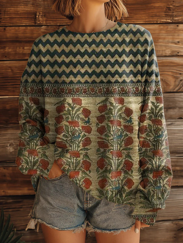 RETRO WESTERN STIJL SWEATSHIRT