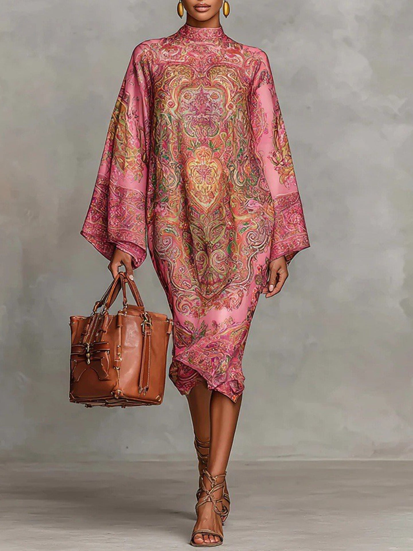 Rosalie Imprimé™ | Digitally Printed Retro Midi Dress