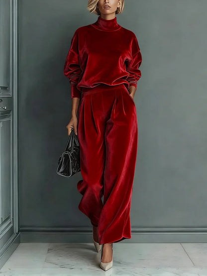 Élan Velours™ | Velvet Lounge Two-Piece Set