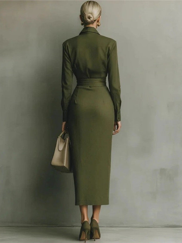 Lunaria™ | Asymmetric Tailored Shirt Dress