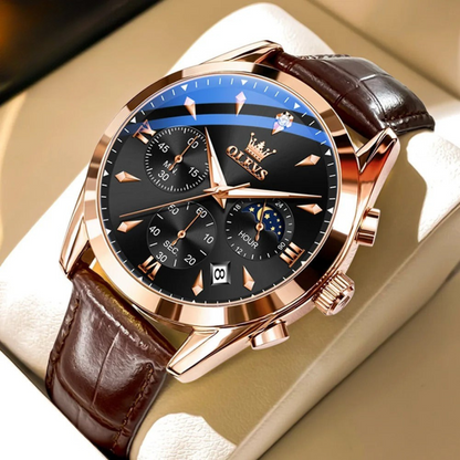 OLEV Luminescent Quartz HORLOGE