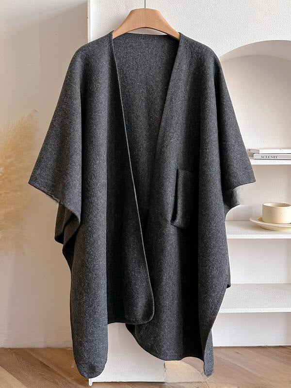 Hela- Cross Front Woolen Cloak