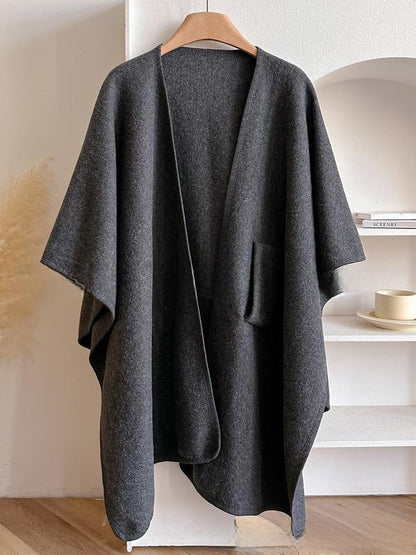 Hela- Cross Front Woolen Cloak