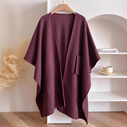 Hela- Cross Front Woolen Cloak
