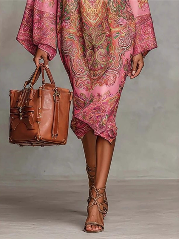 Rosalie Imprimé™ | Digitally Printed Retro Midi Dress