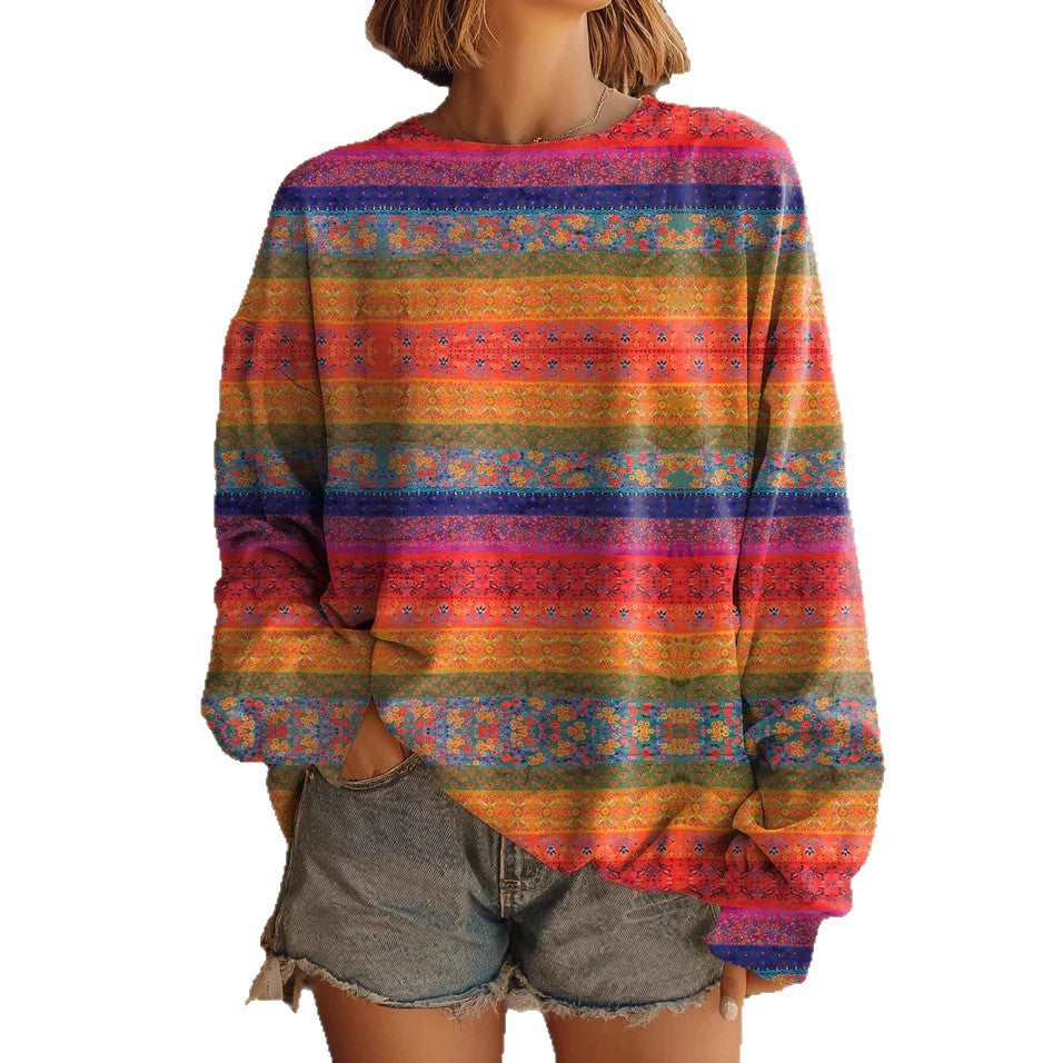 RETRO WESTERN STIJL SWEATSHIRT