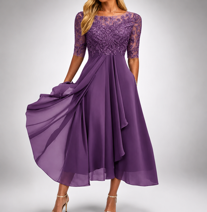 Étoile Élégance™ - Embellished Chiffon Evening Gown