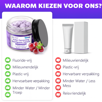 Ikzee Tandenbleek-, verfrissende Tabletten
