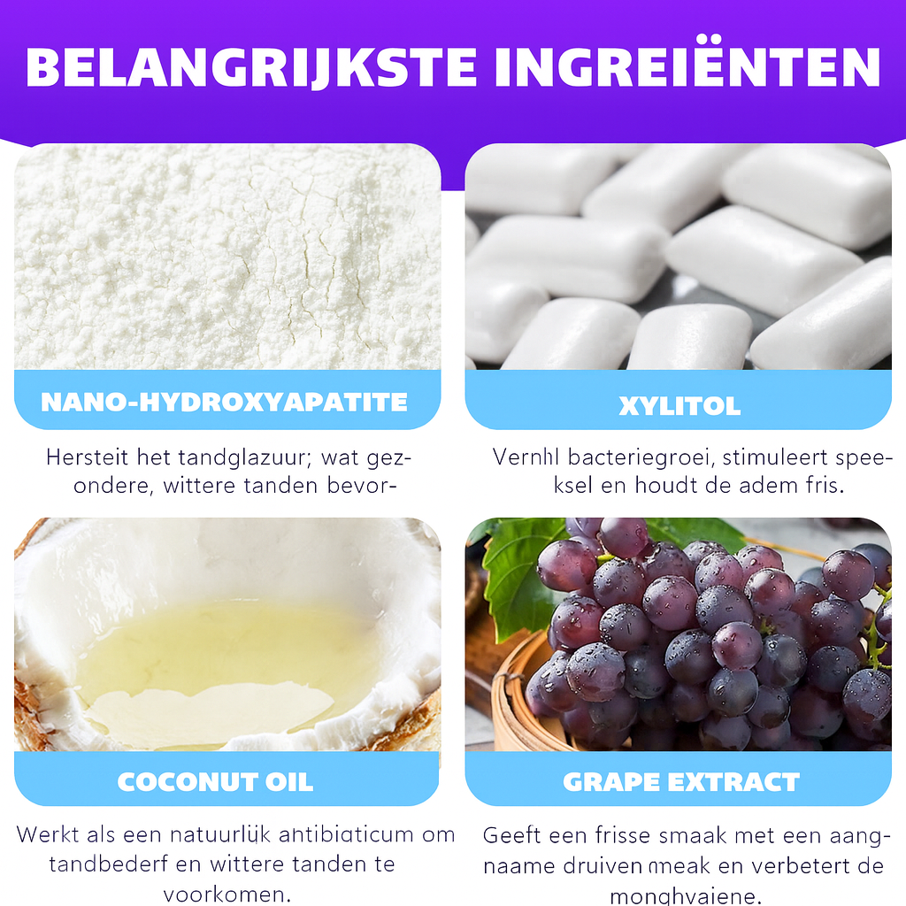 Ikzee Tandenbleek-, verfrissende Tabletten