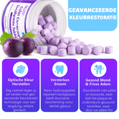 Ikzee Tandenbleek-, verfrissende Tabletten