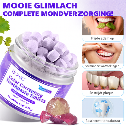 Ikzee Tandenbleek-, verfrissende Tabletten