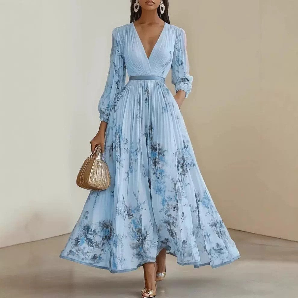 Celestine Pleated Dress™ | Effortless Holiday Elegance