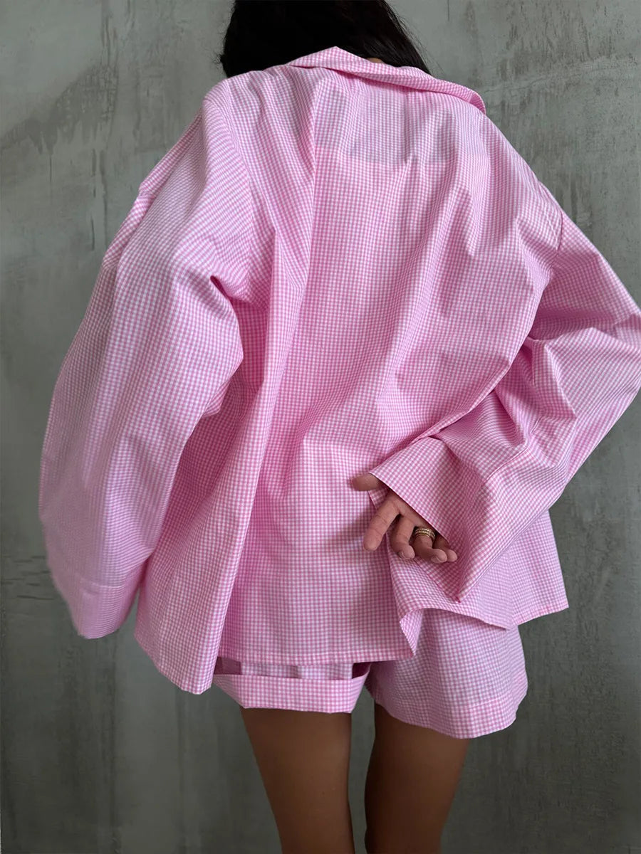 Hela Checkered Pajama Set