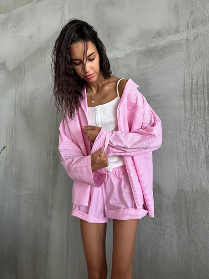 Hela Checkered Pajama Set