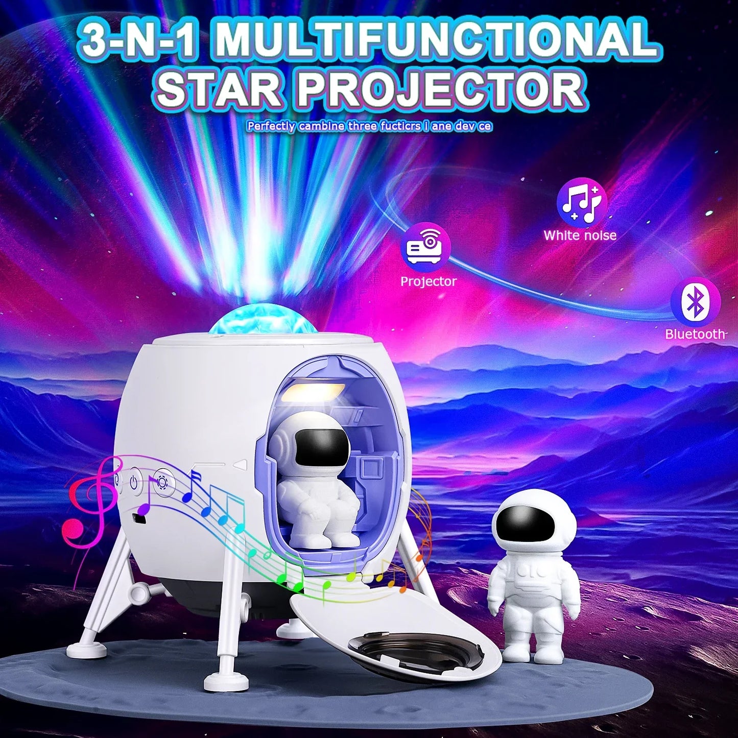 AstroX Galaxy Sterrenprojector Lamp