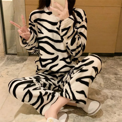 ZebraCozy Winter Pajamas