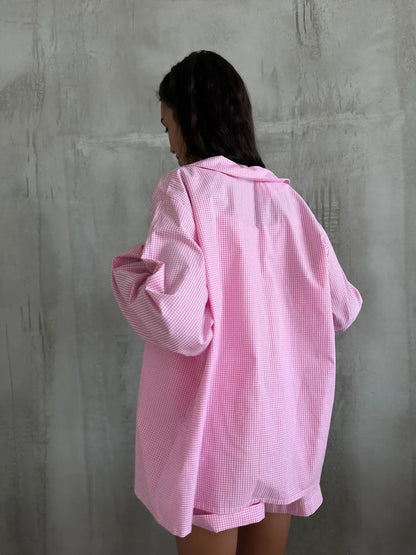 Hela Checkered Pajama Set