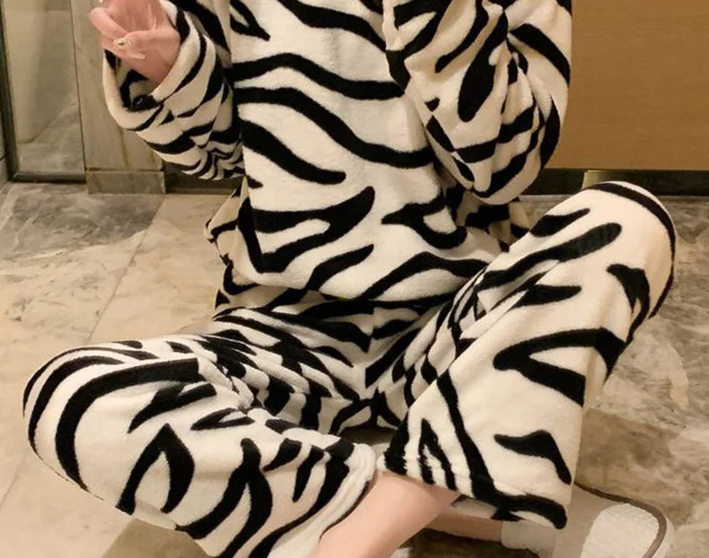 ZebraCozy Winter Pajamas