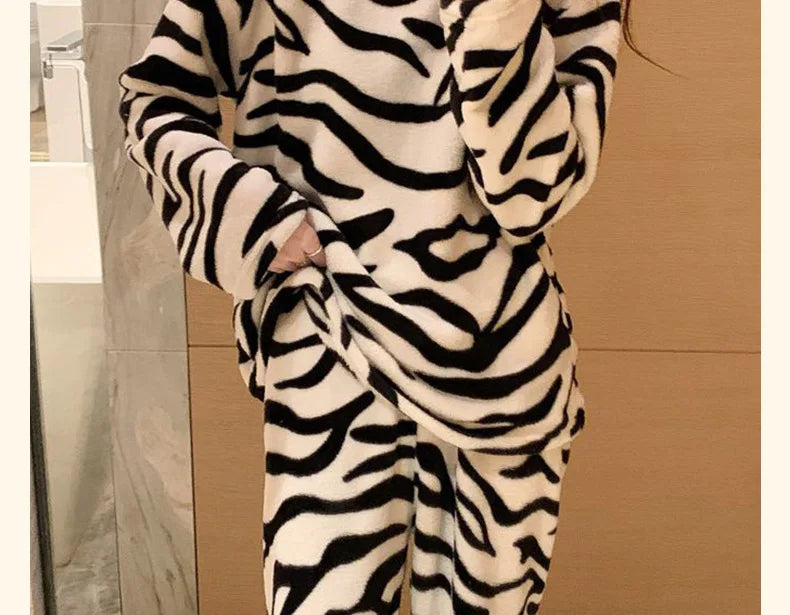 ZebraCozy Winter Pajamas