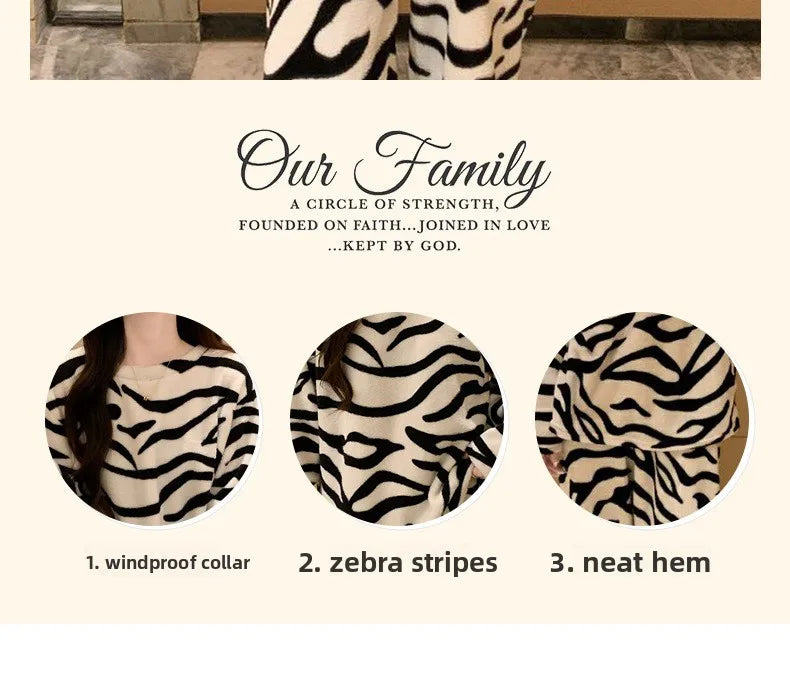 ZebraCozy Winter Pajamas