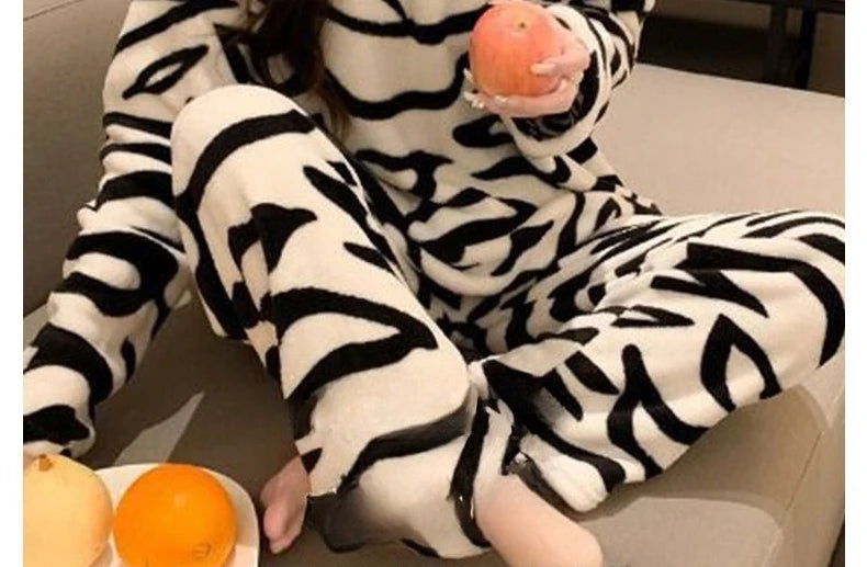 ZebraCozy Winter Pajamas