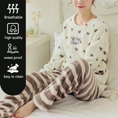CoralCozy Winter Pajamas