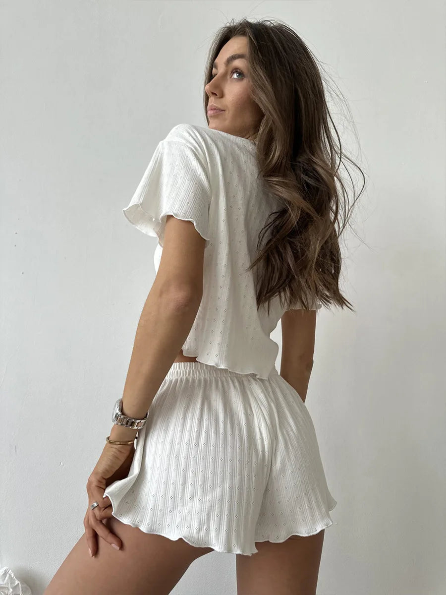 Jacquard Summer Pajama Set