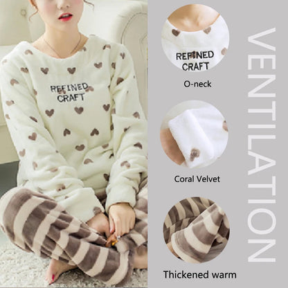 CoralCozy Winter Pajamas