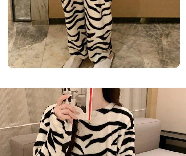 ZebraCozy Winter Pajamas