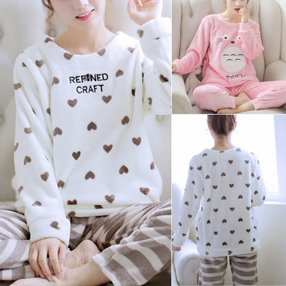 CoralCozy Winter Pajamas