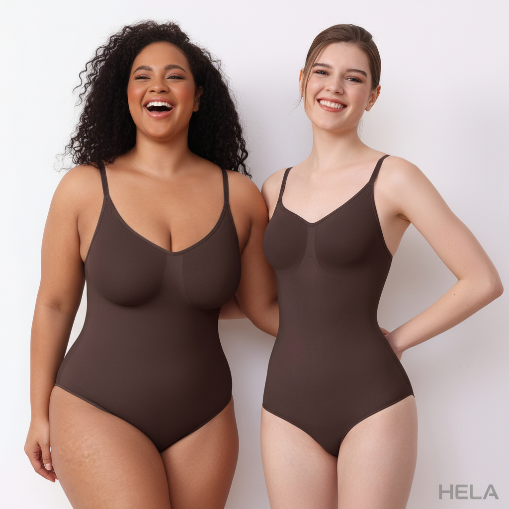 Brown Bodysuit Duo Front - Hela