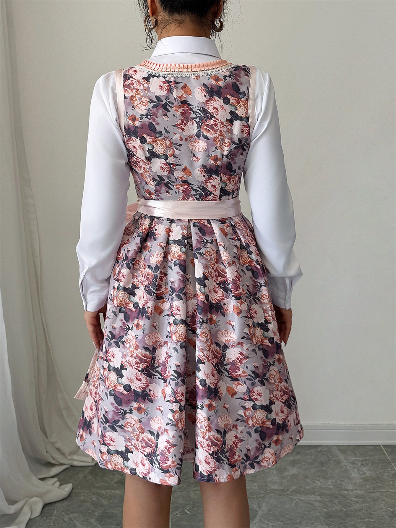 Hela - Printed belted dress