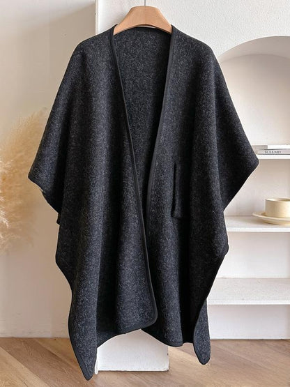 Hela- Cross Front Woolen Cloak