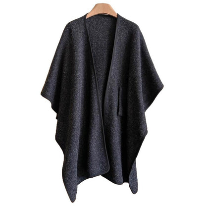 Hela- Cross Front Woolen Cloak