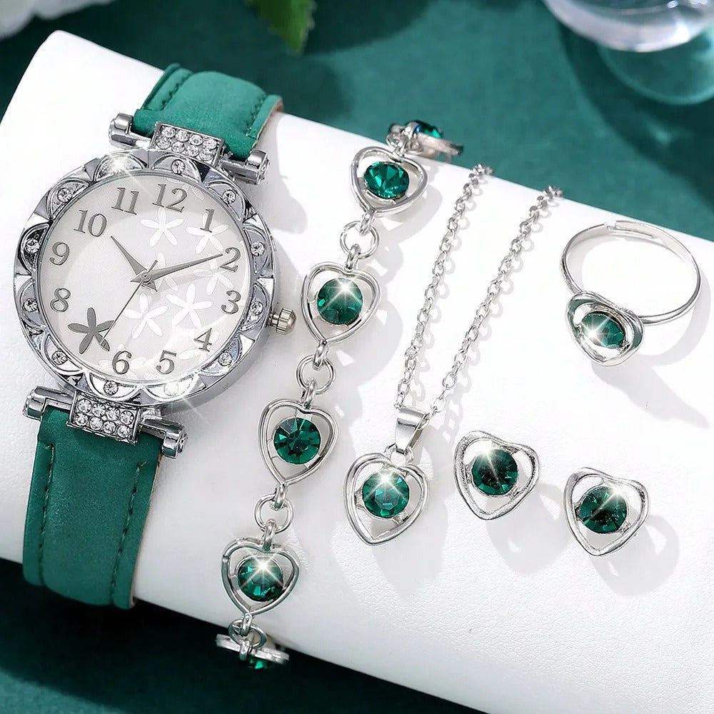 6-delige Luxe Dames Cadeau Horlogeset