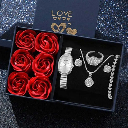 6-delige Luxe Dames Cadeau Horlogeset