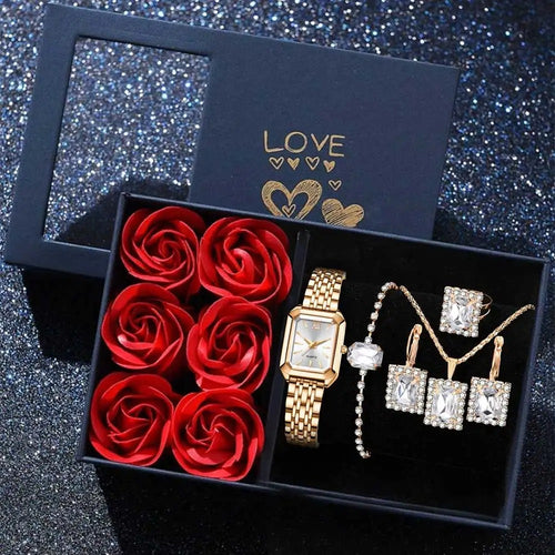 6-delige Luxe Dames Cadeau Horlogeset