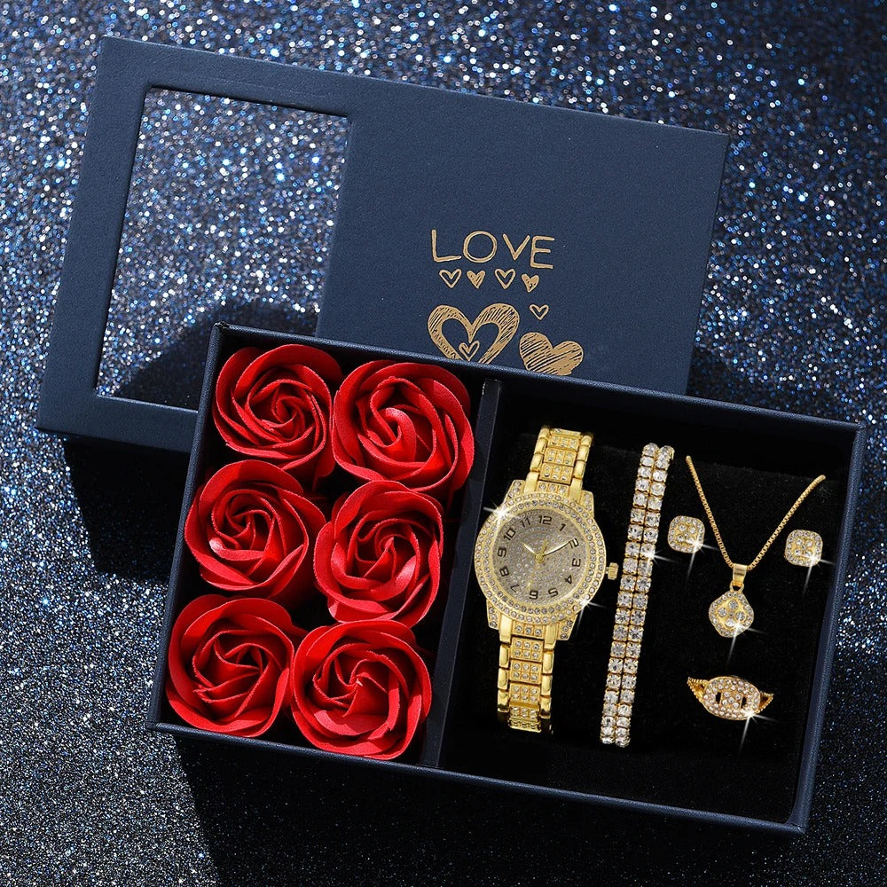 6-delige Luxe Dames Cadeau Horlogeset