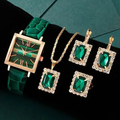 5pc-delige Luxe Dames Cadeau Horlogeset