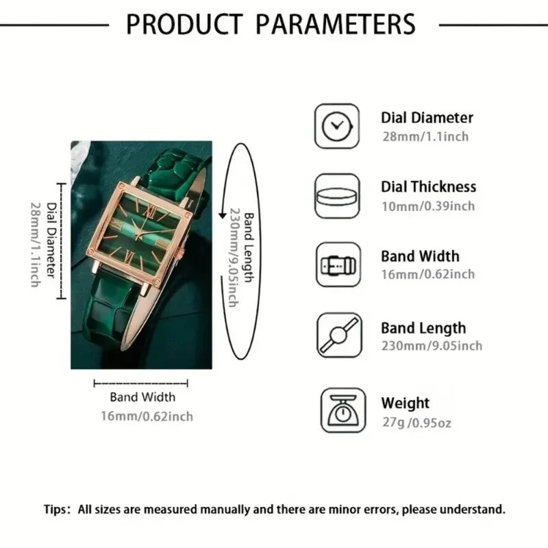 5pc-delige Luxe Dames Cadeau Horlogeset