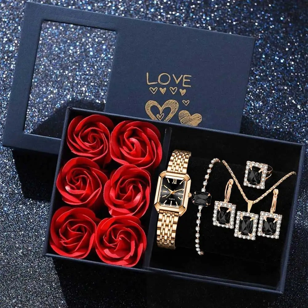 6-delige Luxe Dames Cadeau Horlogeset