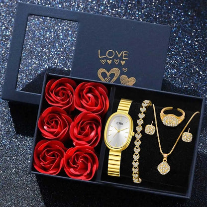 6-delige Luxe Dames Cadeau Horlogeset