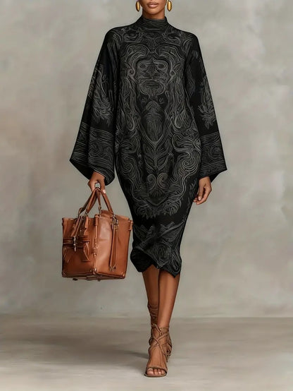 Rosalie Imprimé™ | Digitally Printed Retro Midi Dress