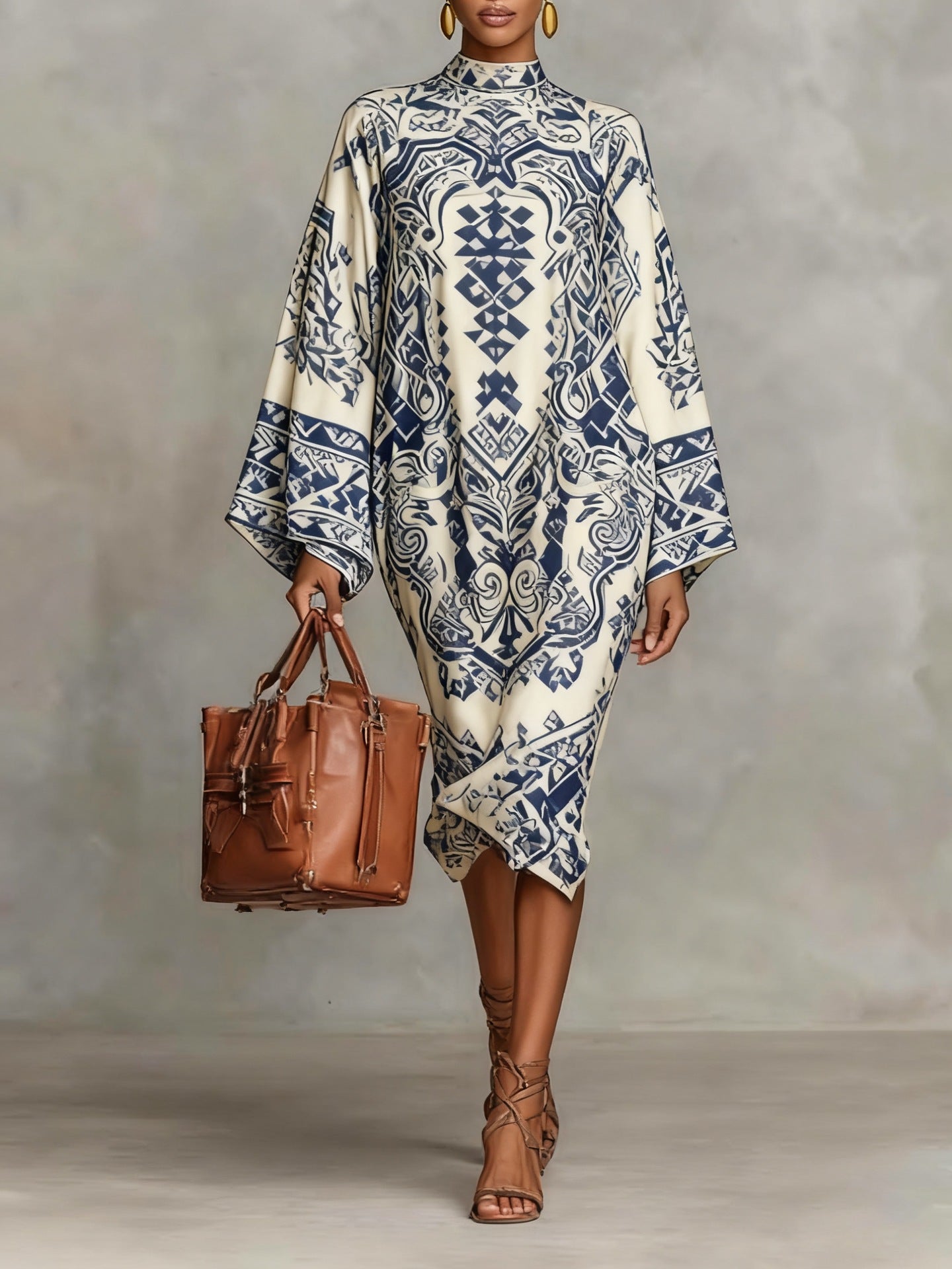 Rosalie Imprimé™ | Digitally Printed Retro Midi Dress