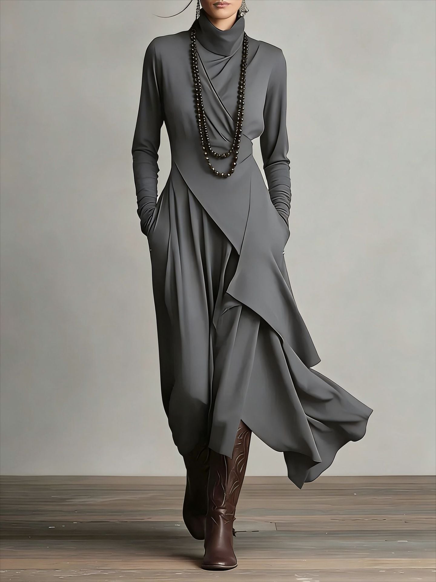 Celestine™ | Embroidered Loose-Fit Long Dress